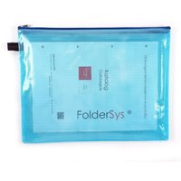 FolderSys Reißverschlussbeutel A4 blau von Foldersys