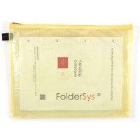 FolderSys Reißverschlussbeutel A4 gelb von Foldersys