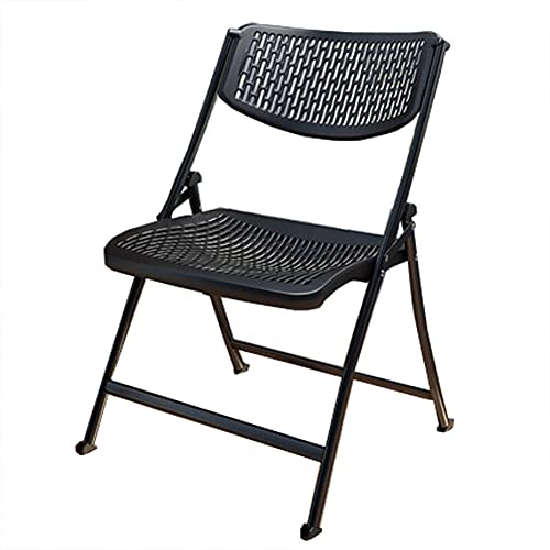 Folding chair Home-Klappstühle sind faltbar, stabil, tragend, faltbar und platzsparend (Color : Black) von Folding chair