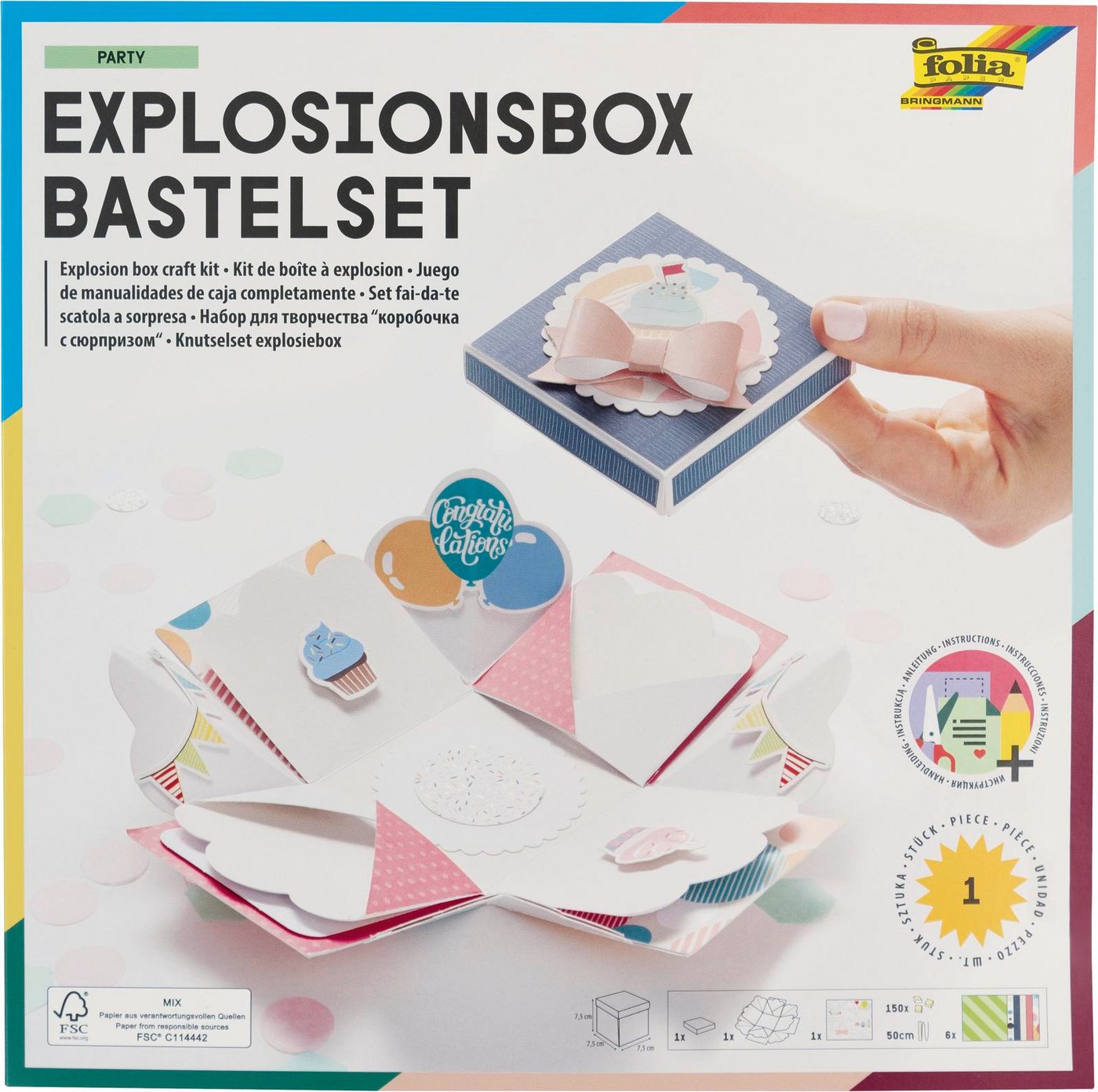 Folia Max Bringmann KG Papierdekoration Explosionsbox von Folia Max Bringmann KG