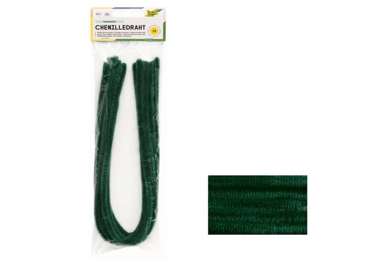 Folia Basteldraht folia Chenilledraht (Pfeifenputzer), tannengrün von Folia