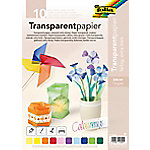 Folia Bastelpapier Farbig Sortiert Transparentpapier 115 g/m² 87409 10 Stück von Folia
