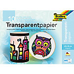 Folia Bastelpapier Farbig Sortiert Transparentpapier 42 g/m² 888 10 Stück von Folia