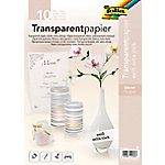 Folia Bastelpapier Weiß Transparentpapier 115 g/m² 87400 10 Stück von Folia