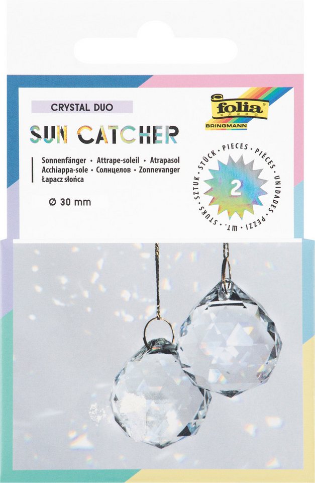 Folia Deko-Glas Folia 23839 Suncatcher Crystal Duo, 2er Set von Folia