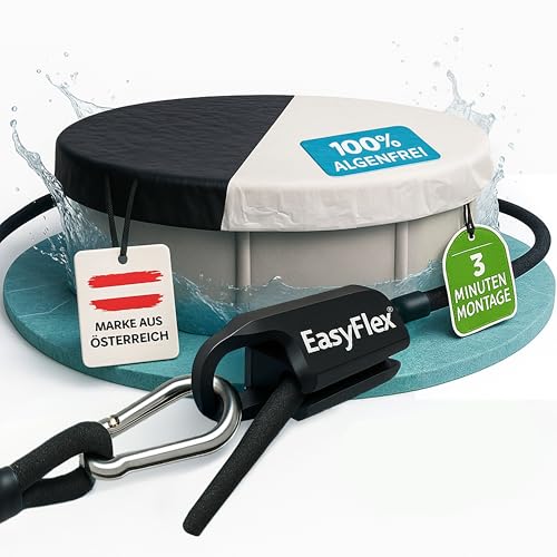 Folienkönig® Poolabdeckung mit EasyFlex-Verschluss® 4x3m | Abdeckfolie für Pool 305 x 200cm | Pool Plane Sommer & Winter | Solarplane | Poolfolie | Einfache Allein-Montage | garantiert 100% algenfrei von Folienkönig