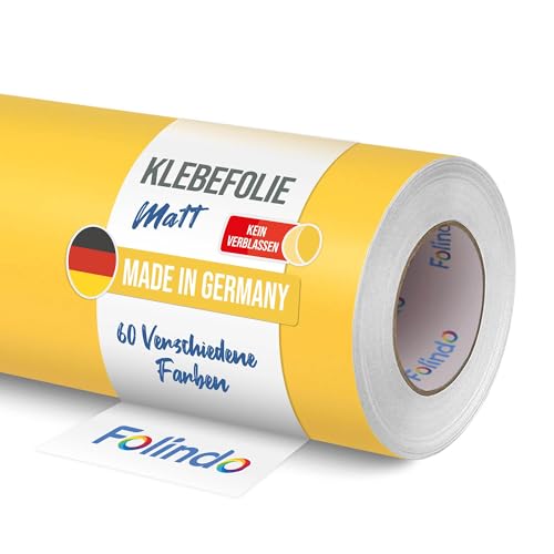 FOLINDO Möbelfolie selbstklebend 022 Shell-Gelb Matt 5m x 31,5 cm - Klebefolie Möbel, Klebefolie Küche, Möbelfolie, Folie für Möbel, Möbelfolie selbstklebende Folie, Küchenfolie selbstklebend FOLINDO Möbelfolie selbstklebend 022 Shell-Gelb Matt 5m x 31,5 cm - Klebefolie Möbel, Klebefolie Küche, Möbelfolie, Folie für Möbel, Möbelfolie selbstklebende Folie, Küchenfolie selbstklebend von Folindo