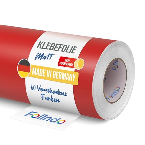 FOLINDO Möbelfolie selbstklebend 030 Dunkelrot Matt 5m x 31,5 cm - Klebefolie Möbel, Klebefolie Küche, Möbelfolie, Folie für Möbel, Möbelfolie selbstklebende Folie, Küchenfolie selbstklebend FOLINDO Möbelfolie selbstklebend 030 Dunkelrot Matt 5m x 31,5 cm - Klebefolie Möbel, Klebefolie Küche, Möbelfolie, Folie für Möbel, Möbelfolie selbstklebende Folie, Küchenfolie selbstklebend von Folindo