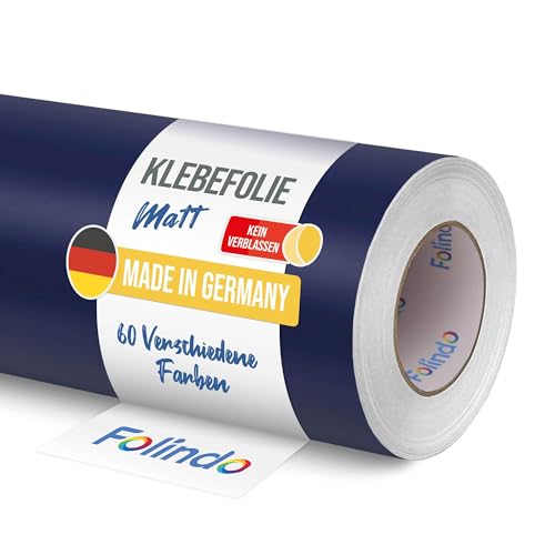 FOLINDO Möbelfolie selbstklebend 050 Dunkelblau Matt 5m x 31,5 cm - Klebefolie Möbel, Klebefolie Küche, Möbelfolie, Folie für Möbel, Möbelfolie selbstklebende Folie, Küchenfolie selbstklebend FOLINDO Möbelfolie selbstklebend 050 Dunkelblau Matt 5m x 31,5 cm - Klebefolie Möbel, Klebefolie Küche, Möbelfolie, Folie für Möbel, Möbelfolie selbstklebende Folie, Küchenfolie selbstklebend von Folindo