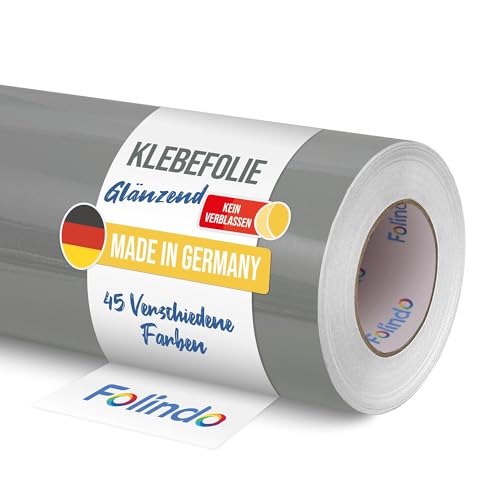 FOLINDO Möbelfolie selbstklebend 621 074 Mittelgrau Glanz Vinyl 5m x 31,5 cm Klebefolie Möbel, Klebefolie Küche, Möbelfolie, Folie für Möbel, Möbelfolie selbstklebende Folie, Küchenfolie selbstklebend FOLINDO Möbelfolie selbstklebend 621 074 Mittelgrau Glanz Vinyl 5m x 31,5 cm Klebefolie Möbel, Klebefolie Küche, Möbelfolie, Folie für Möbel, Möbelfolie selbstklebende Folie, Küchenfolie selbstklebend von Folindo