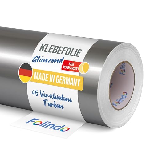 FOLINDO Möbelfolie selbstklebend 621 090 Silbergrau Glanz Vinyl 5m x 126 cm Klebefolie Möbel, Klebefolie Küche, Möbelfolie, Folie für Möbel, Möbelfolie selbstklebende Folie, Küchenfolie selbstklebend FOLINDO Möbelfolie selbstklebend 621 090 Silbergrau Glanz Vinyl 5m x 126 cm Klebefolie Möbel, Klebefolie Küche, Möbelfolie, Folie für Möbel, Möbelfolie selbstklebende Folie, Küchenfolie selbstklebend von Folindo