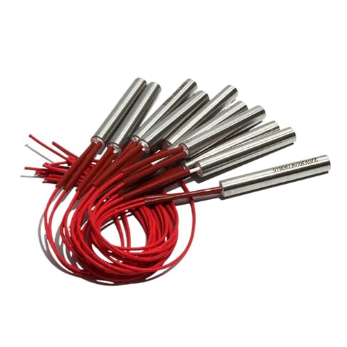 10pcs 12mm Tube Cartridge Resistors 38/40/42/45/48mm for Mold Welding Heating AC220V/110V/380V 110W-140W 201SUS(110V,140W 12x48mm) von Folisila