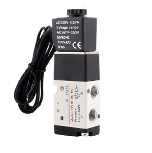 3V110-06NCAI Solenoid Valve With External Coil - Normally Closed Pneumatic Directional Control Valve von Folisila