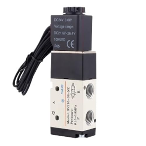 3V210-08NCBI Solenoid Valve With External Coil - Normally Closed Pneumatic Directional Control Valve von Folisila