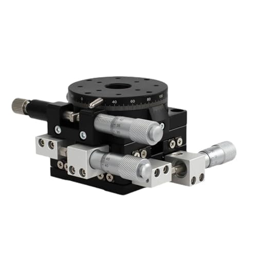 60 mm XYR-Achse, LS60-L LS60-LM Mikrometer, manueller Trimmplattform-Translationstisch und Drehtisch-Querschiene mit hoher Präzision (Size : LS60-LM) von Folisila