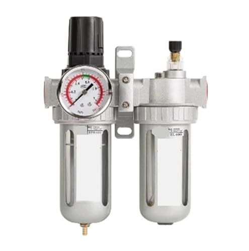 Folisila Air Compressor Air Pump Pneumatic Oil-Water Separator Dual Pressure Reducing Valve Dual Pressure Reducing Valve SFC200 Without Connector Folisila Air Compressor Air Pump Pneumatic Oil-Water Separator Dual Pressure Reducing Valve Dual Pressure Reducing Valve SFC200 Without Connector von Folisila