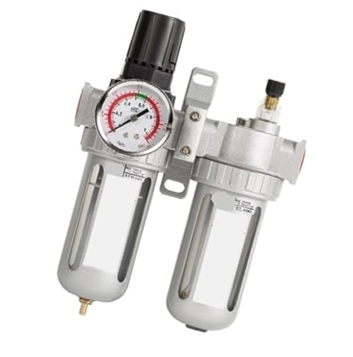 Folisila Air Compressor Air Pump Pneumatic Oil-Water Separator Dual Pressure Reducing Valve Dual Pressure Reducing Valve SFC200 with Connector(12mm) von Folisila