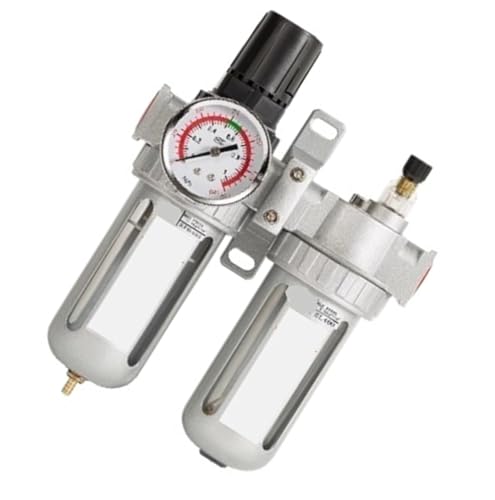 Folisila Air Compressor Air Pump Pneumatic Oil-Water Separator Dual Pressure Reducing Valve Dual Pressure Reducing Valve SFC300 with Connector(12mm) von Folisila