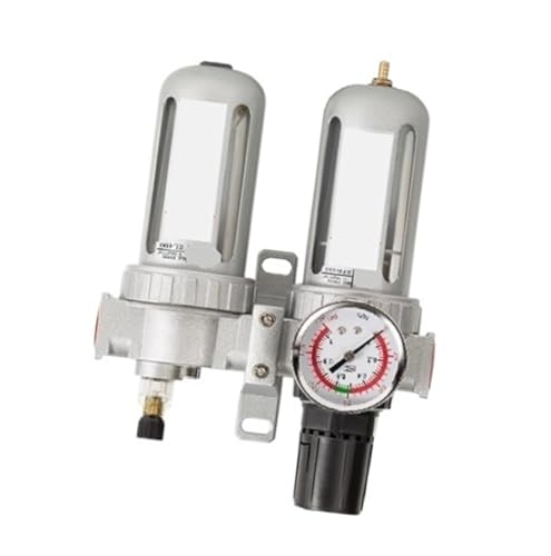 Folisila Air Compressor Air Pump Pneumatic Oil-Water Separator Dual Pressure Reducing Valve Dual Pressure Reducing Valve SFC400 Without Connector Folisila Air Compressor Air Pump Pneumatic Oil-Water Separator Dual Pressure Reducing Valve Dual Pressure Reducing Valve SFC400 Without Connector von Folisila