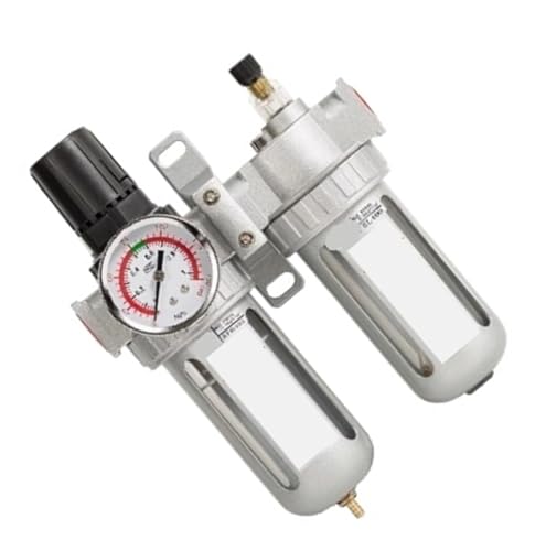 Folisila Air Compressor Air Pump Pneumatic Oil-Water Separator Dual Pressure Reducing Valve Dual Pressure Reducing Valve SFC400 with Connector(12mm) von Folisila