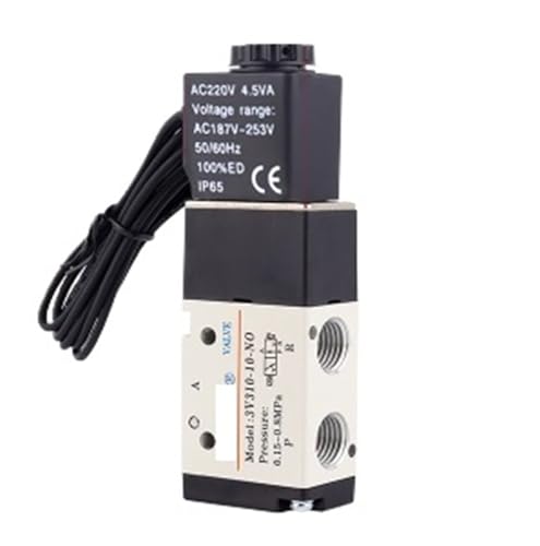 Push-type Solenoid Valve 3V310-10NOAI Normally Open Pneumatic Directional Control Valve von Folisila