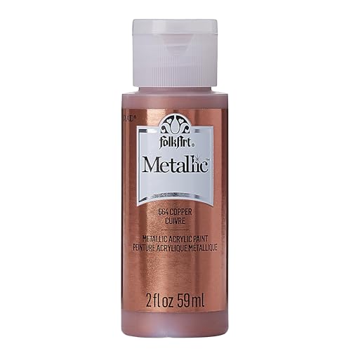 Folk Art Metallic Acrylic Paint in Assorted Colors (2 oz), 6102, Rose Gold 2 Ounce Kupfer von FolkArt