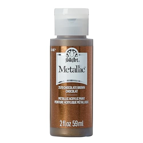 FolkArt 2570 Braune Schokolade Acryl Metallic-Lack, 2 oz von FolkArt