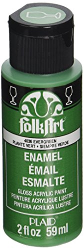 Folk Art Emaille-/Bratenspritze Farbe Dunkelgrün (Evergreen) von FolkArt