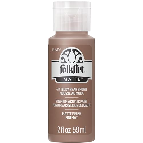 FolkArt Acrylic Paint in Assorted Colors (2 oz), 417, Teddy Bear Brown von FolkArt