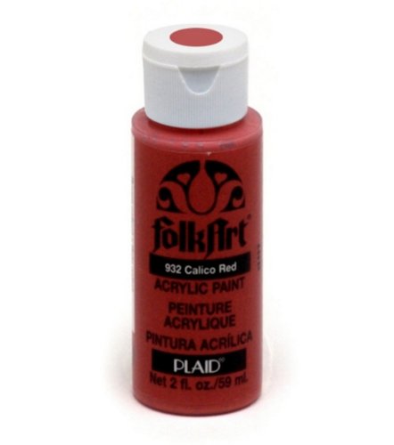 FolkArt Acrylic Paint in Assorted Colors (2 oz), 932, Calico Red von FolkArt