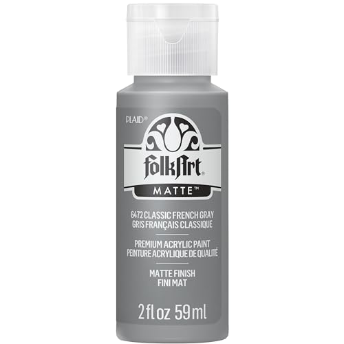 FolkArt Acrylic Paint in Assorted Colors (2 oz), Classic French Gray von FolkArt