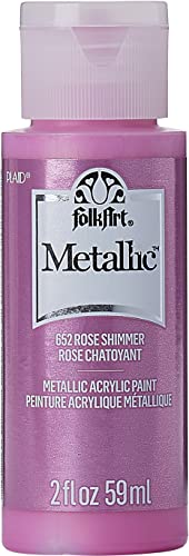 FolkArt Metallic Acrylic Paint in Assorted Colors 652 Rose Shimmer von FolkArt