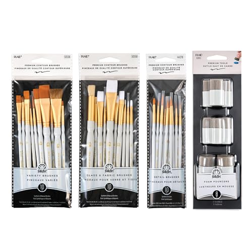 FolkArt Ultimatives Werkzeugset, 38-teiliges Set, inklusive 30 Premium-Pinseln und 8 Schaumstofflöffeln, perfekt für DIY-Kunst- und Bastelprojekte, PROMOFATLS24, Sortiert FolkArt Ultimatives Werkzeugset, 38-teiliges Set, inklusive 30 Premium-Pinseln und 8 Schaumstofflöffeln, perfekt für DIY-Kunst- und Bastelprojekte, PROMOFATLS24, Sortiert von FolkArt