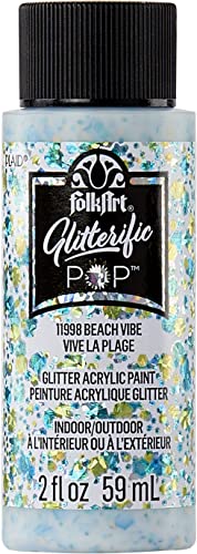 Folkart Glitterific Pop Acrylic Paint 2oz-Beach Vibe Folkart Glitterific Pop Acrylic Paint 2oz-Beach Vibe von FolkArt