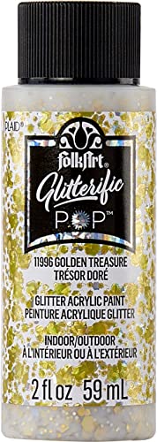 Folkart Glitterific Pop Acrylic Paint 2oz-Golden Treasure Folkart Glitterific Pop Acrylic Paint 2oz-Golden Treasure von FolkArt