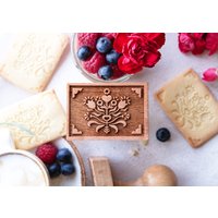 Blume Gravierter Holzstempel Für Kekse, Laserstempel, Geschenk Zum Backen Blume Gravierter Holzstempel Für Kekse, Laserstempel, Geschenk Zum Backen von FolkRoll