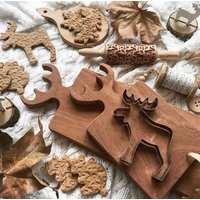 Elch Graviert Nudelholz Für Kekse, Prägen Nudelholz, Durch Laser, Stempel Cookies von FolkRoll