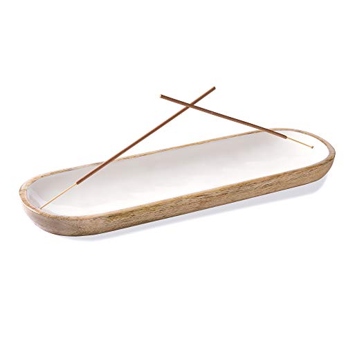 Folkulture Räucherstäbchenhalter oder Insense Stick Halter, Modern Weihrauchbrenner für Stäbchen oder Aschefänger für Home Decor, 30.5x10.2 cm, Weiß Folkulture Räucherstäbchenhalter oder Insense Stick Halter, Modern Weihrauchbrenner für Stäbchen oder Aschefänger für Home Decor, 30.5x10.2 cm, Weiß von Folkulture