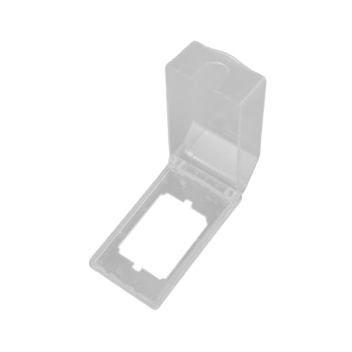 Folpus 120 Typ Anti-Spritzschutz-Steckdosenabdeckung, staubdicht, 142 x 83 x 48 mm, professionell für Badezimmer-Spritzschutzschalter-Schutzbox, Transparent von Folpus