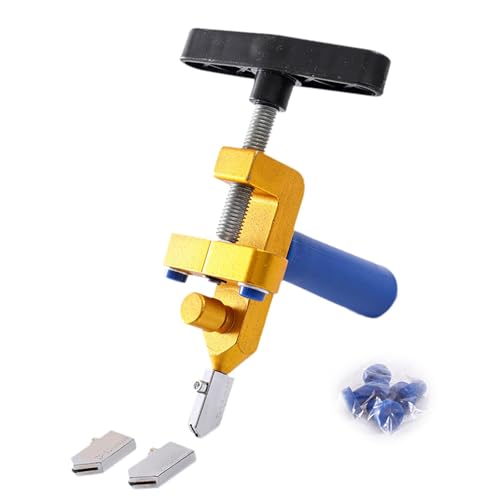 Folpus 2 in 1 Glas Schneidewerkzeug für DIY Spiegel, Geeignet für 3–15 Mm Dicke, Gold Folpus 2 in 1 Glas Schneidewerkzeug für DIY Spiegel, Geeignet für 3–15 Mm Dicke, Gold von Folpus