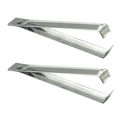 Folpus 2 x Fischgräten-Pinzetten-Set, Knoblauchschäler, Knoblauch-Pinzetten-Entferner-Werkzeug, Zange zum Kochen, praktische Gadgets, Gemüse-Werkzeuge Folpus 2 x Fischgräten-Pinzetten-Set, Knoblauchschäler, Knoblauch-Pinzetten-Entferner-Werkzeug, Zange zum Kochen, praktische Gadgets, Gemüse-Werkzeuge von Folpus