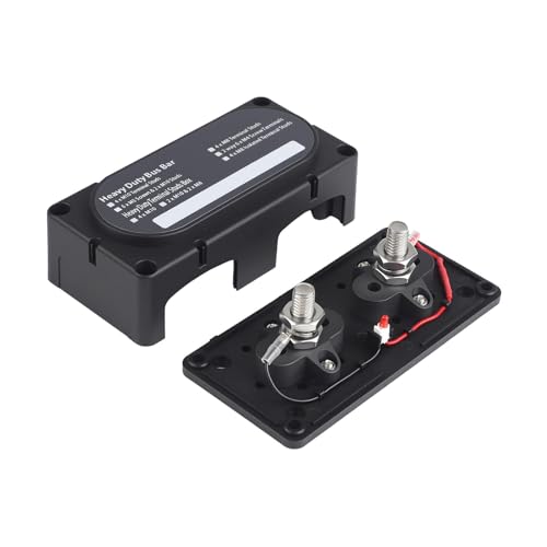 Folpus 300A Anl Sicherungskasten Stromverteilung Sammelschienenkasten, Sicherungshalter, mit (3/8 Zoll) Anschlussbolzen für Yacht von Folpus