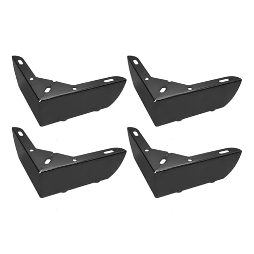 Folpus 4 Stücke DIY Möbelbeine Bett Dekorative Dekoration Stabiler Ersatz Füße Schrankbeine für Arbeitsplatte, Schwarz Folpus 4 Stücke DIY Möbelbeine Bett Dekorative Dekoration Stabiler Ersatz Füße Schrankbeine für Arbeitsplatte, Schwarz von Folpus