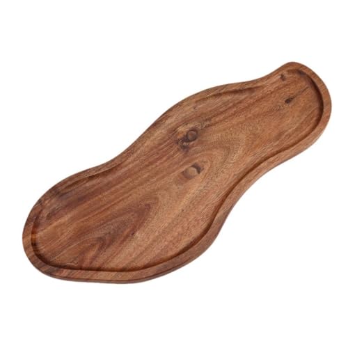 Folpus Acacia Wood Serving Tablett Servingplatte rustikale dekorative Party Küche Arbeitsplatte Hausdekoration Obstplatte Holzplatte, Style B Folpus Acacia Wood Serving Tablett Servingplatte rustikale dekorative Party Küche Arbeitsplatte Hausdekoration Obstplatte Holzplatte, Style B von Folpus