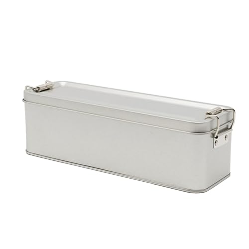 Folpus Blechdose aus Metall mit Deckel, Bonbon-Organizer, Mehrzweck-Bonbondose, Leere Weißblechdose zum Backen von losen Teekeksen von Folpus