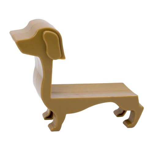 Folpus Dachshund Weinflaschenhalter Organisator, Multifunktionsgeschenk, moderner Weinständer, Flaschenhalter für Wohnzimmer des Theke, Braun von Folpus