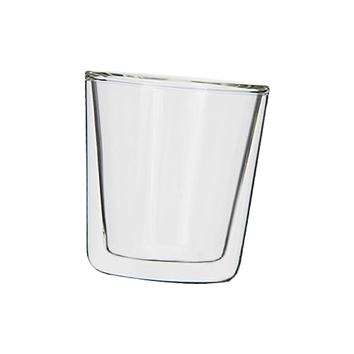Folpus Doppelwandige Kaffeetassen aus Glas, Trinkgläser, isolierter Becher für Kaffee, Espresso, 100 ml von Folpus