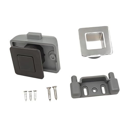 Folpus Druckknopfschloss Auto Druckschloss Professioneller Schlüsselloser Quadratischer Bss302 1 Druckknopf Schrankriegel für Schubladen RV Home, Schwarz Folpus Druckknopfschloss Auto Druckschloss Professioneller Schlüsselloser Quadratischer Bss302 1 Druckknopf Schrankriegel für Schubladen RV Home, Schwarz von Folpus