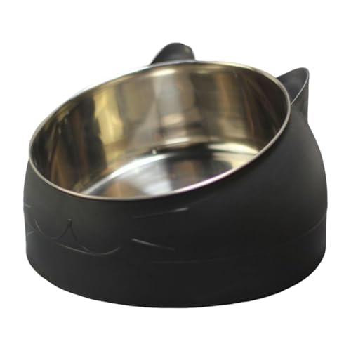 Folpus Erhöhter Katzennapf, Hundenapf, rutschfest, für kleine Haustiere, vielseitig einsetzbar, elegant, praktisch, leicht zu reinigen, Abnehmbarer, Schwarz Folpus Erhöhter Katzennapf, Hundenapf, rutschfest, für kleine Haustiere, vielseitig einsetzbar, elegant, praktisch, leicht zu reinigen, Abnehmbarer, Schwarz von Folpus