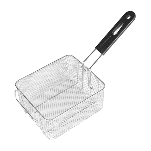 Folpus Frittierkorb, Brat-Servierkorb, Mehrzweck-Kochwerkzeug, Pommes-Frites-Korb mit Griff für Küche, Café, Zwiebelringe, 20cmx17.2cmx10.5cm Folpus Frittierkorb, Brat-Servierkorb, Mehrzweck-Kochwerkzeug, Pommes-Frites-Korb mit Griff für Küche, Café, Zwiebelringe, 20cmx17.2cmx10.5cm von Folpus